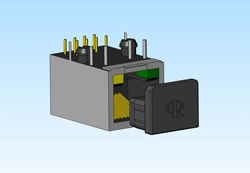 Produktbild från företaget Components Scandinavia AB - Skyddsplugg för RJ45/RJ11